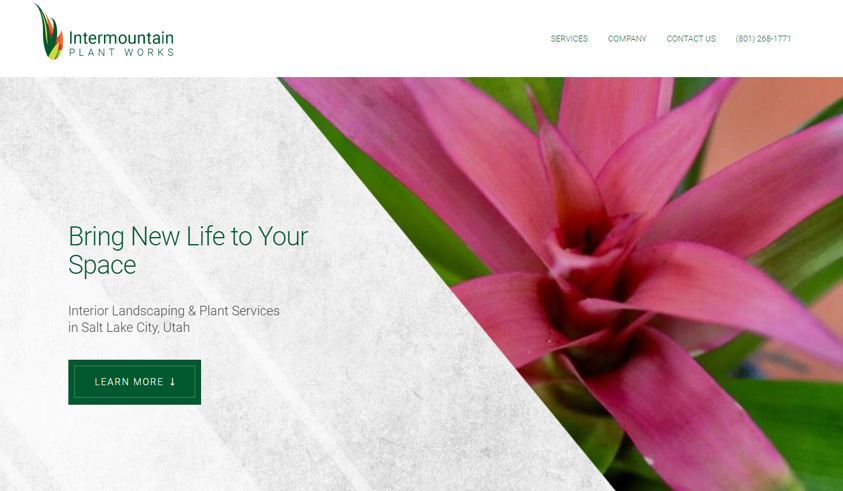 Intermountain Plant Works website homepage